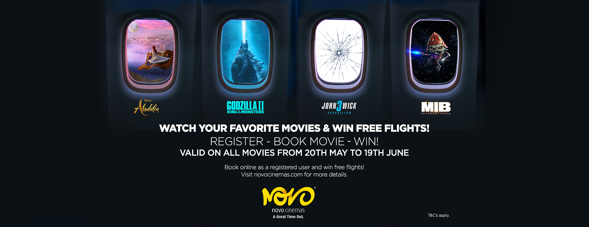 Win Flight Tickets With Novo Cinemas